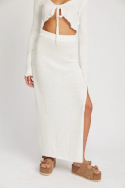 Skyline Knit Midi Skirt