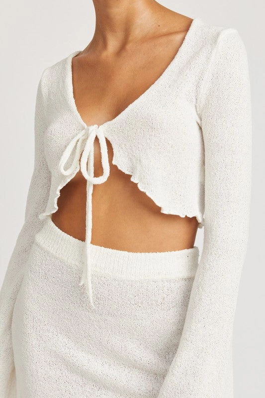 Skyline Tie Front Top
