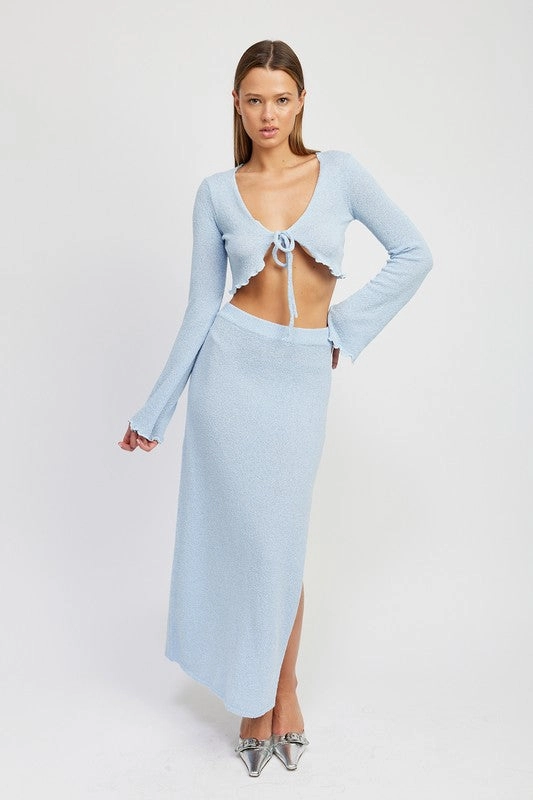 Skyline Tie Front Top