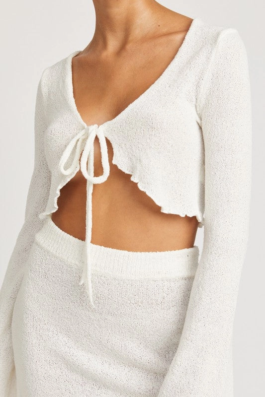 Skyline Tie Front Top