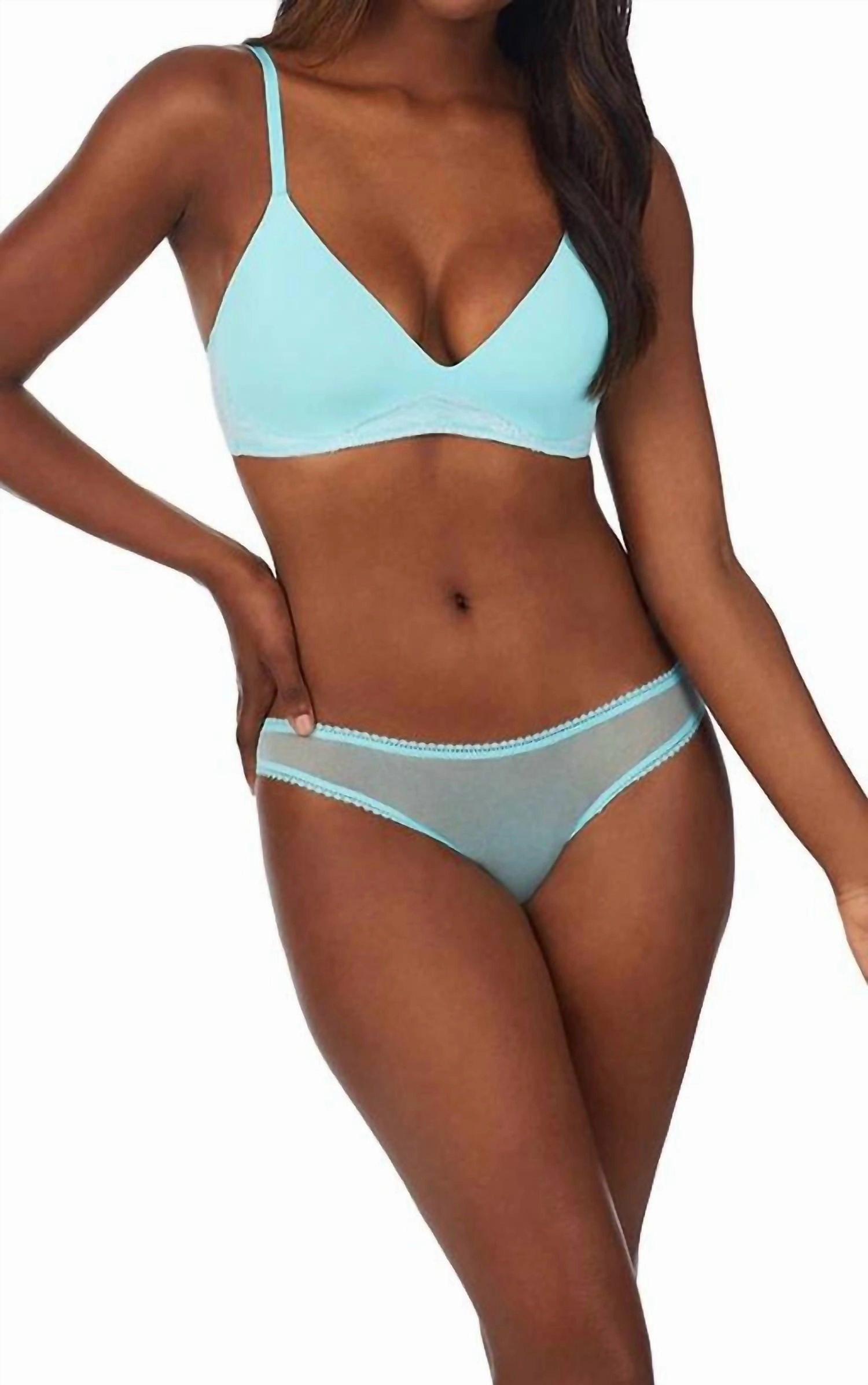 Sleek & Lace Wire Free Lift Bra In Island Paradise