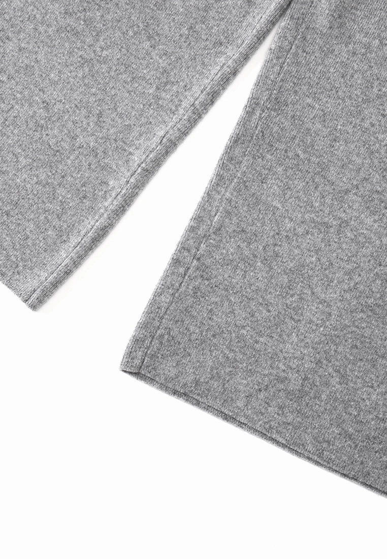 Slit-pocket Knitted Track Pants