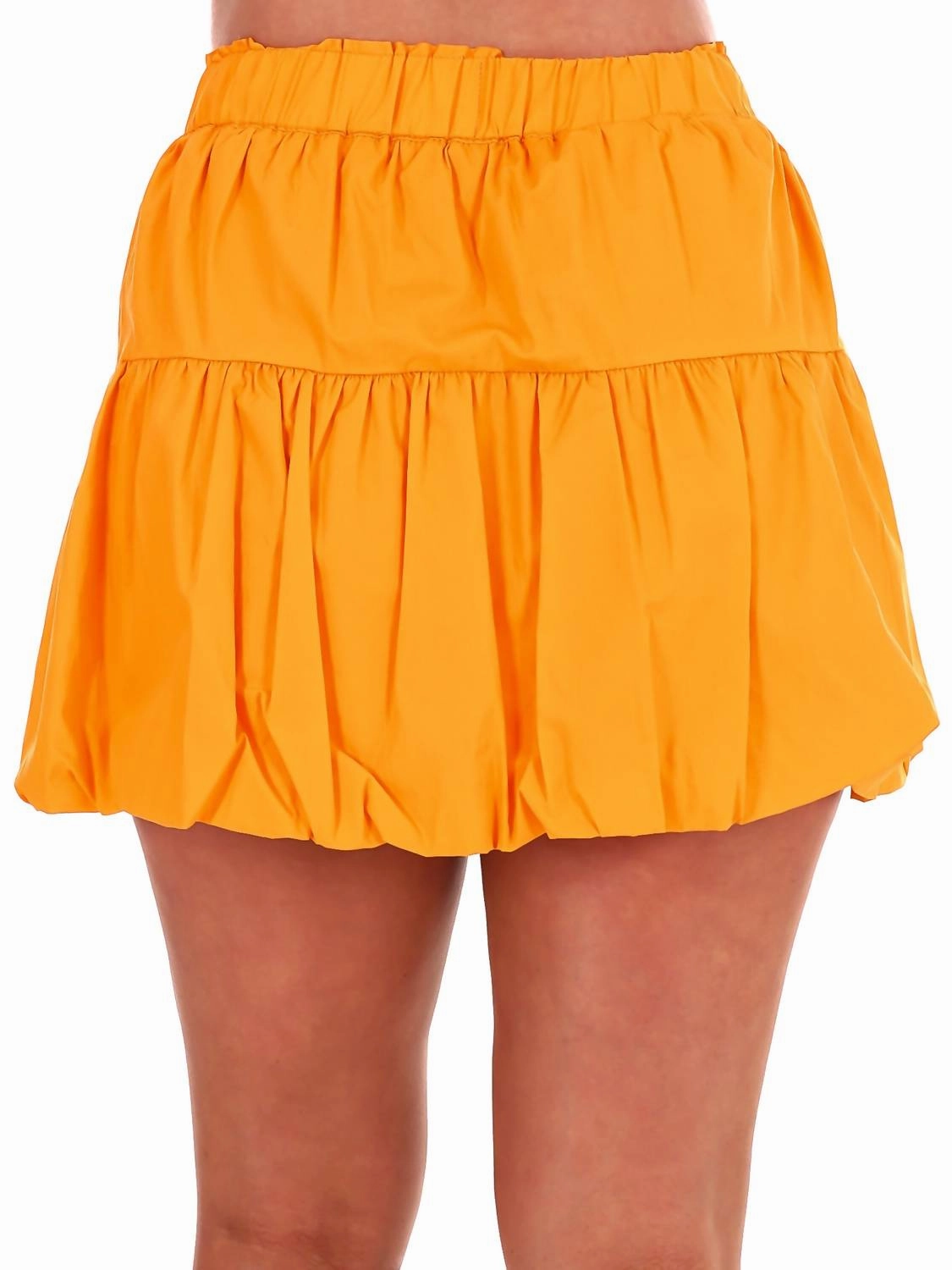 Smoky Mountain Tie Mini Skirt In Tangerine