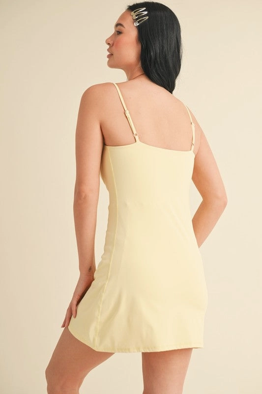 Soft Sculpt Butter Mini Dress