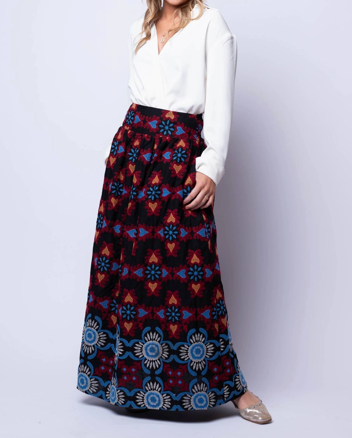 Solace Skirt In Black Multi