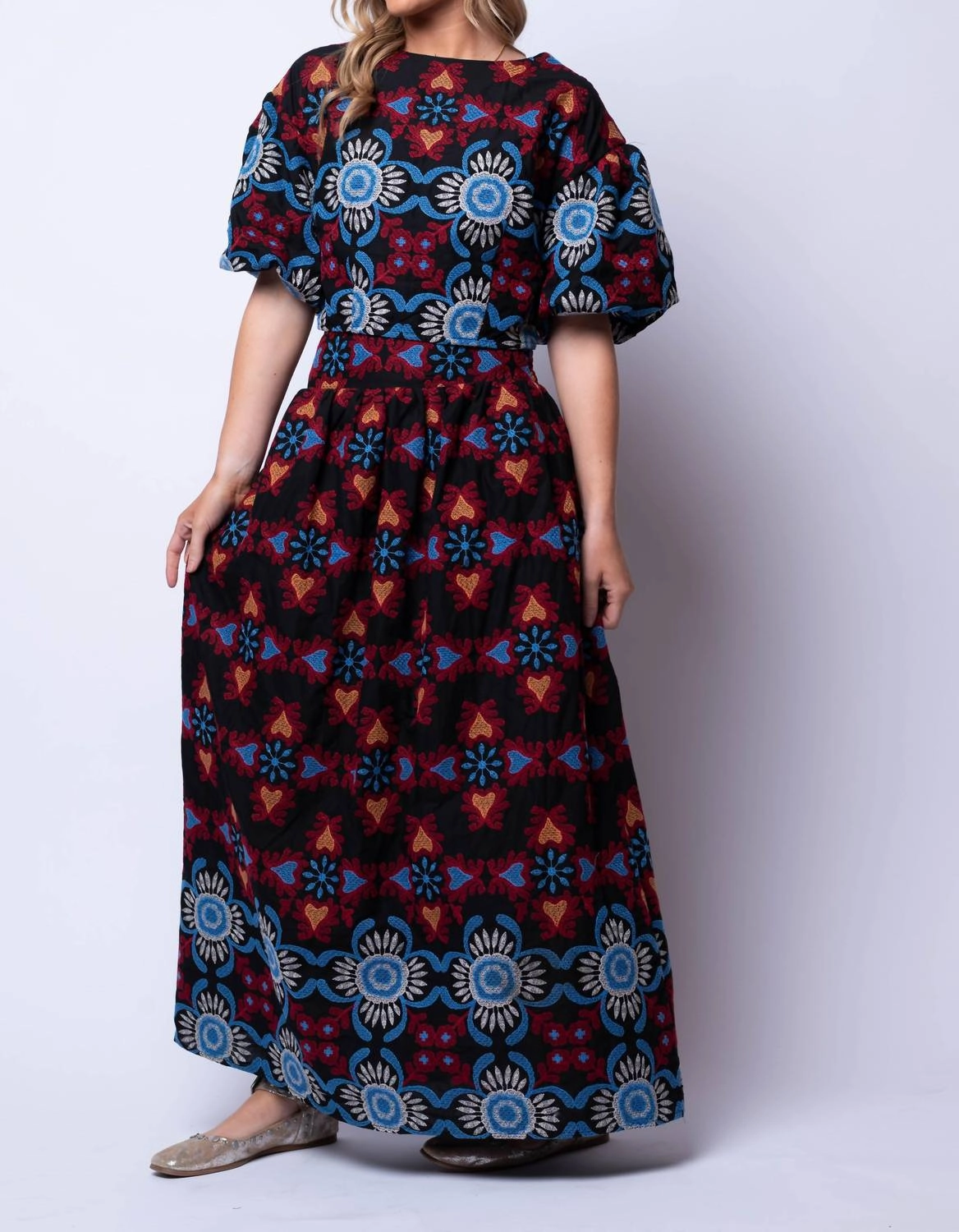 Solace Skirt In Black Multi