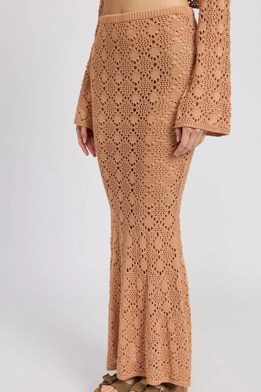 Solana Crochet Maxi Skirt