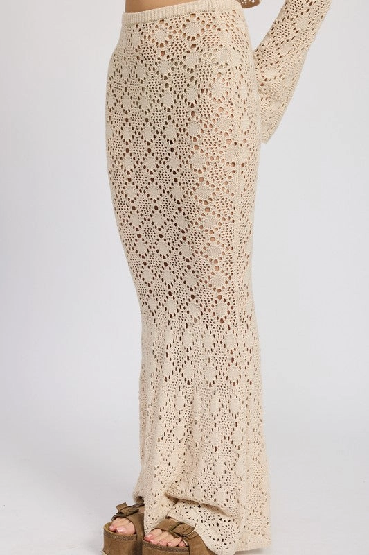 Solana Crochet Maxi Skirt