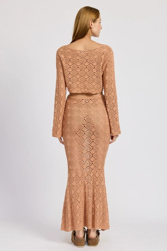 Solana Crochet Maxi Skirt