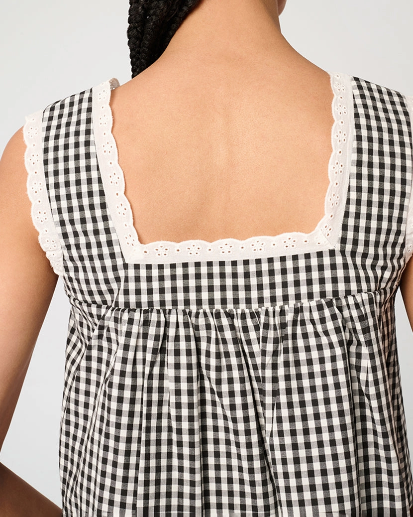 Square Neck Baby Doll Top