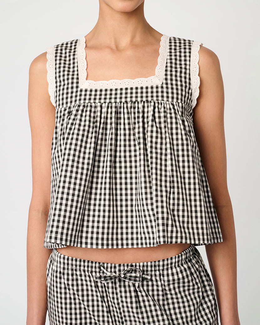 Square Neck Baby Doll Top