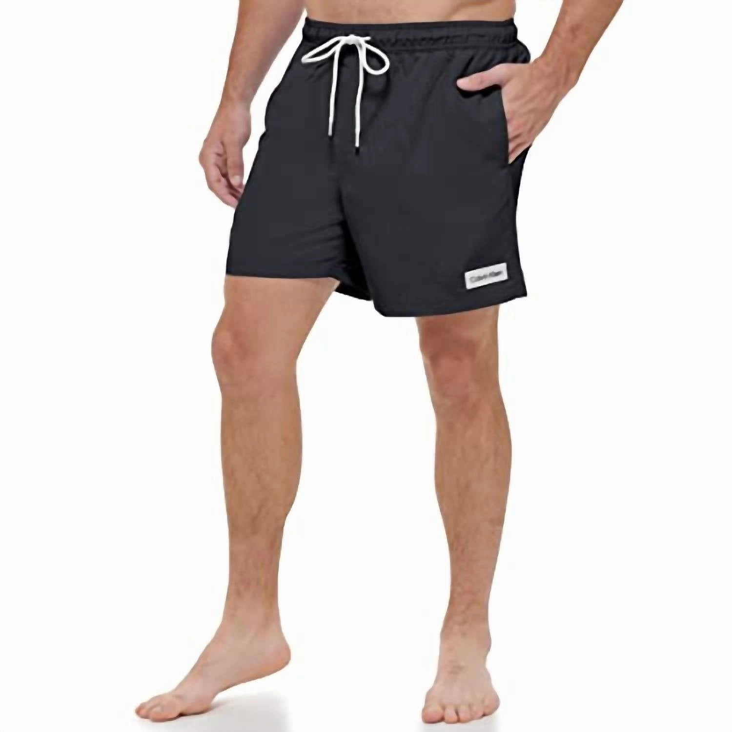 Standard Uv Protected Quick Dry Swim Trunk In Black