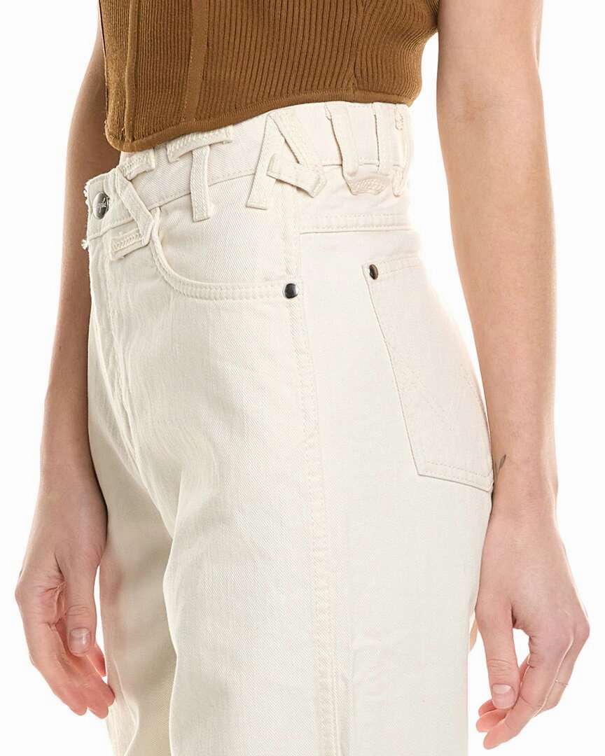 STAUD x Wrangler The Loose Cream Wide Leg Jean