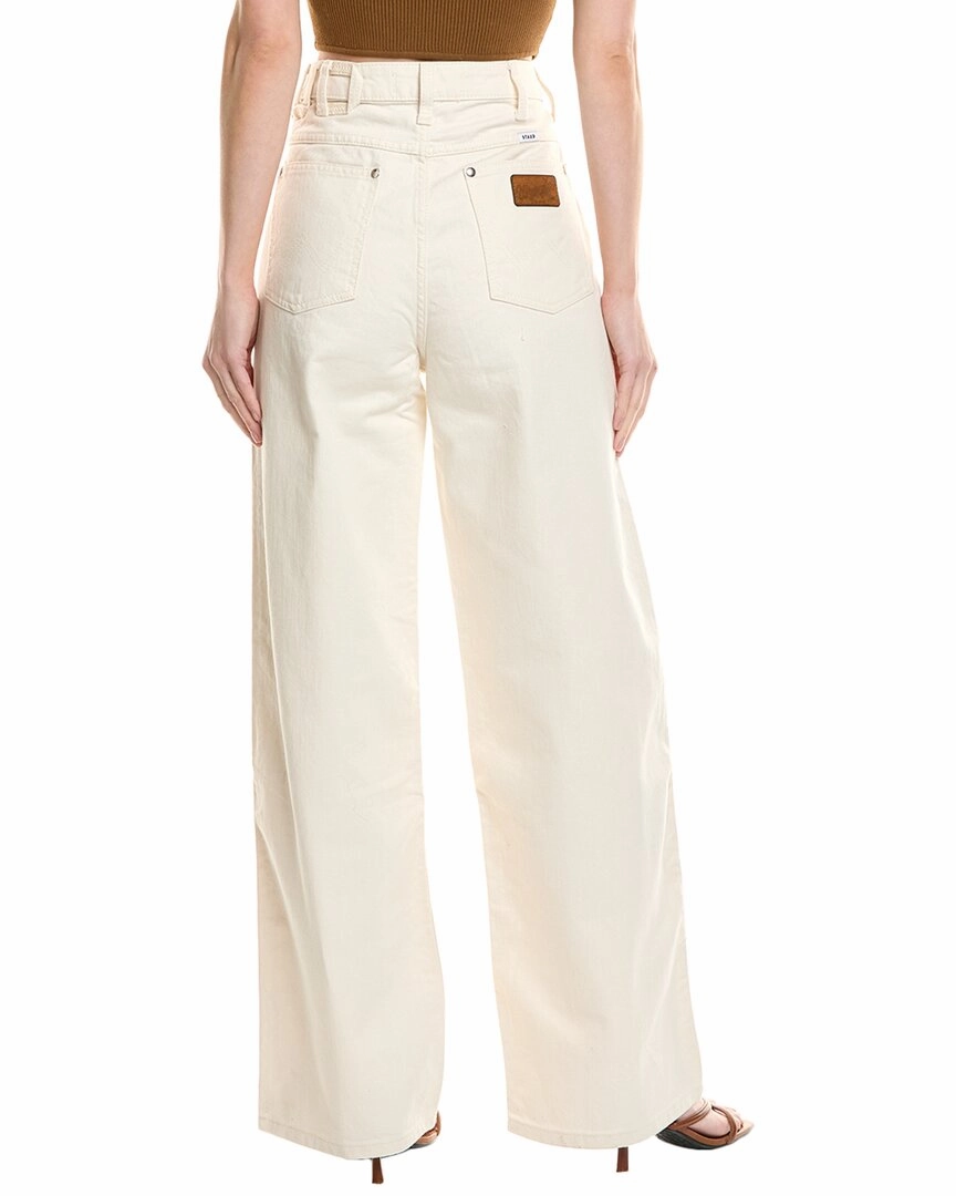 STAUD x Wrangler The Loose Cream Wide Leg Jean