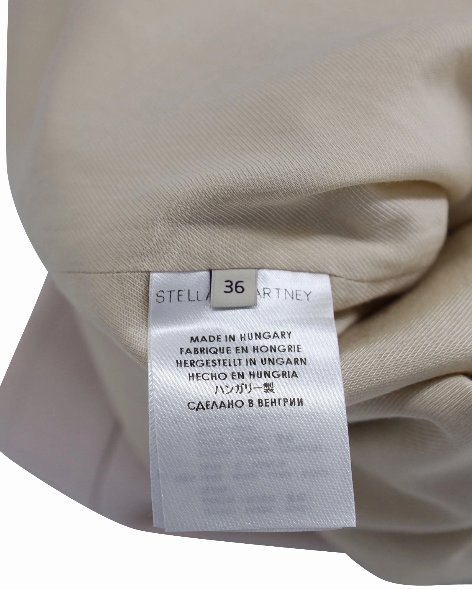 Stella McCartney Pencil Skirt in Cream Wool