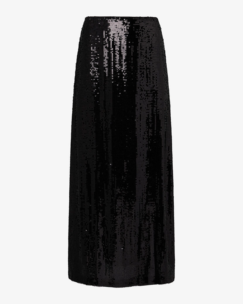 Straight Sequin Skirt