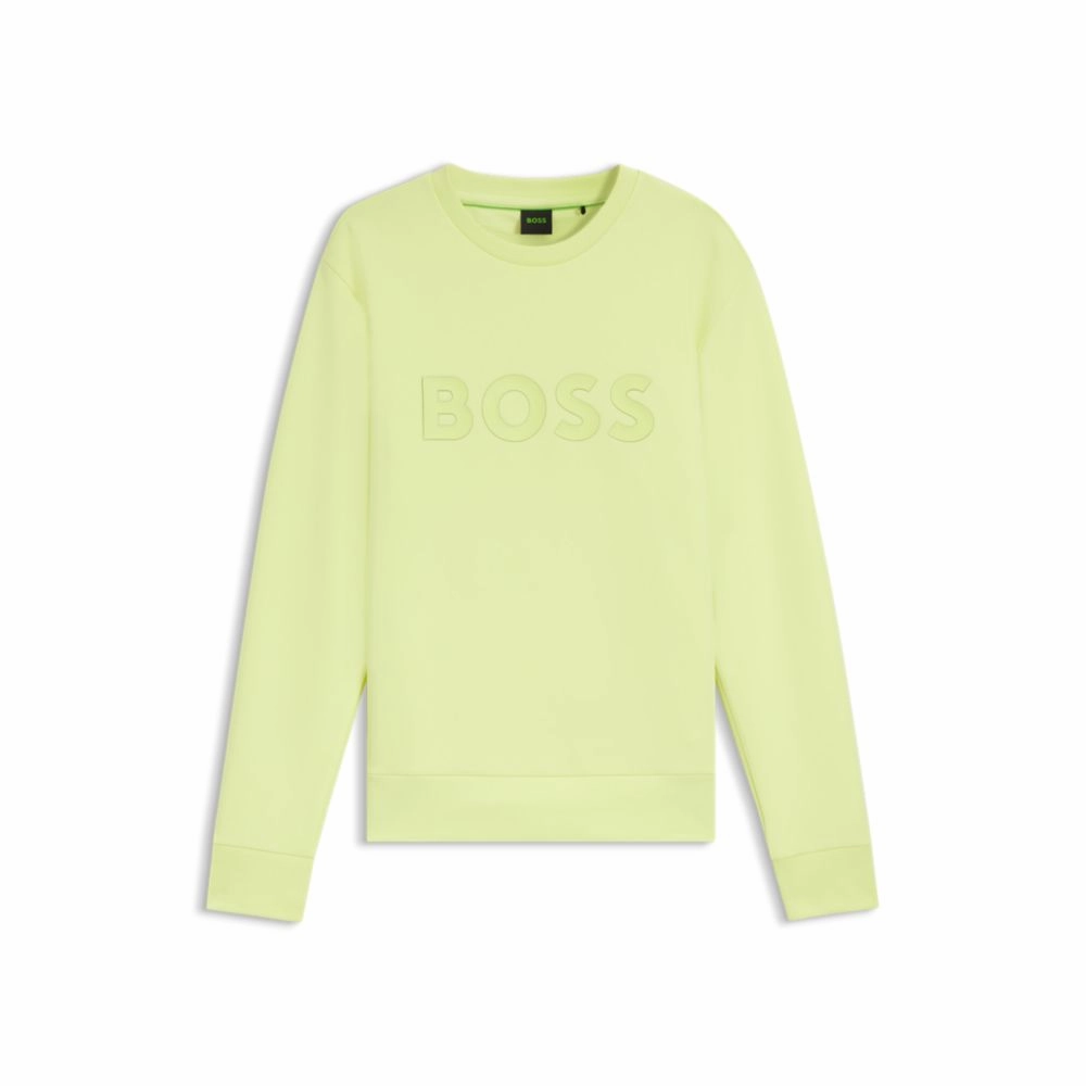 Stretch-cotton sweatshirt with sandwich logo