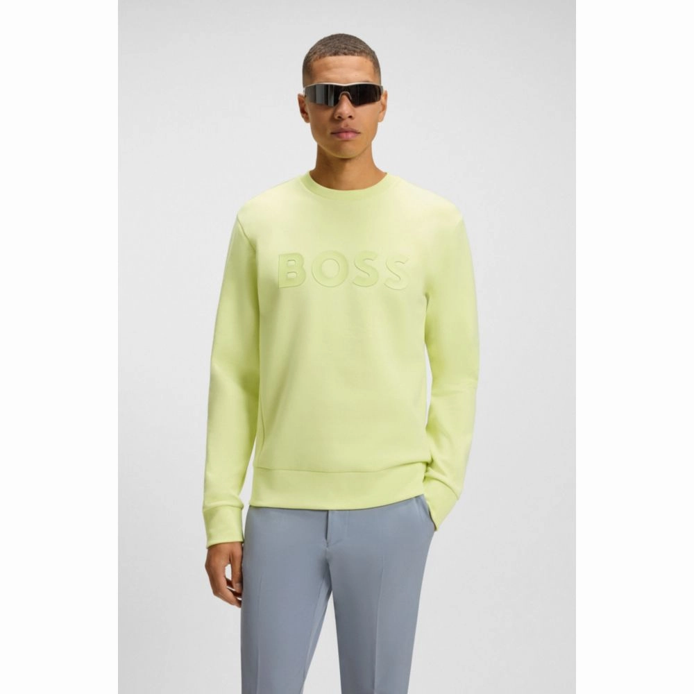 Stretch-cotton sweatshirt with sandwich logo
