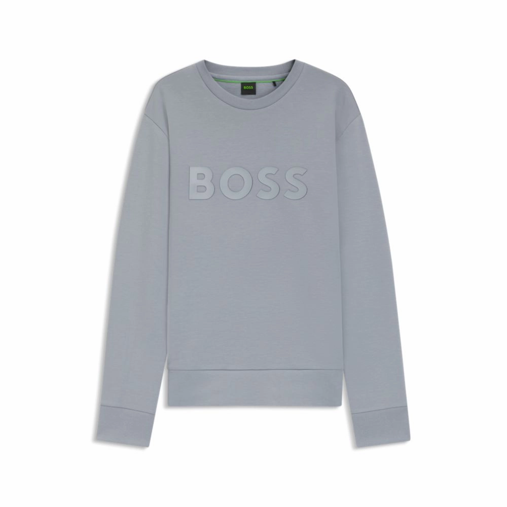 Stretch-cotton sweatshirt with sandwich logo