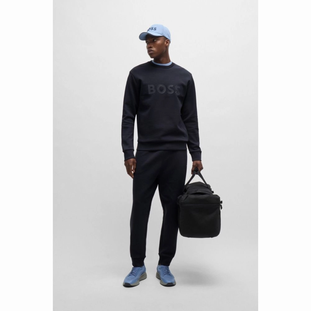 Stretch-cotton sweatshirt with sandwich logo