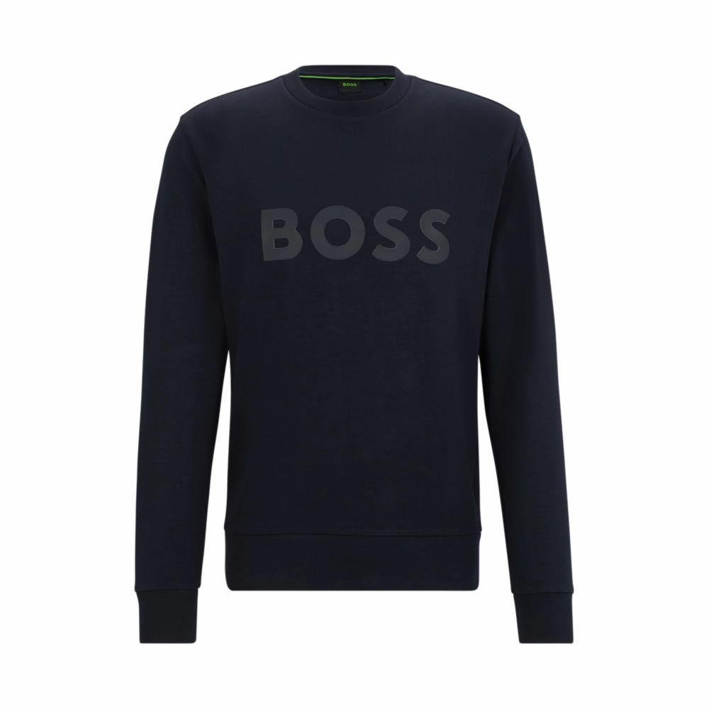 Stretch-cotton sweatshirt with sandwich logo
