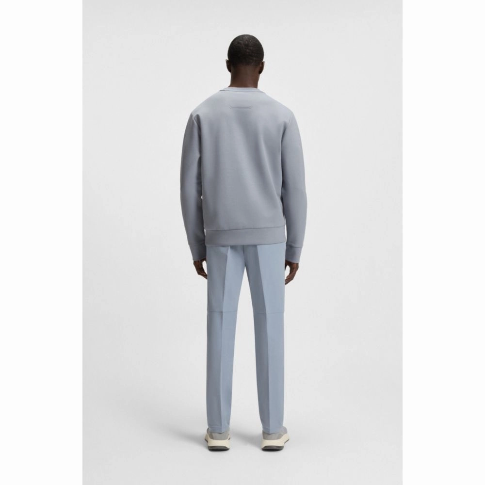Stretch-cotton sweatshirt with sandwich logo