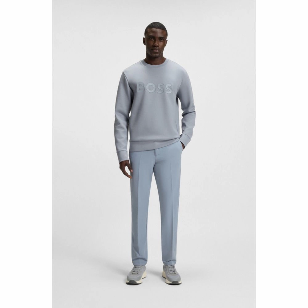 Stretch-cotton sweatshirt with sandwich logo