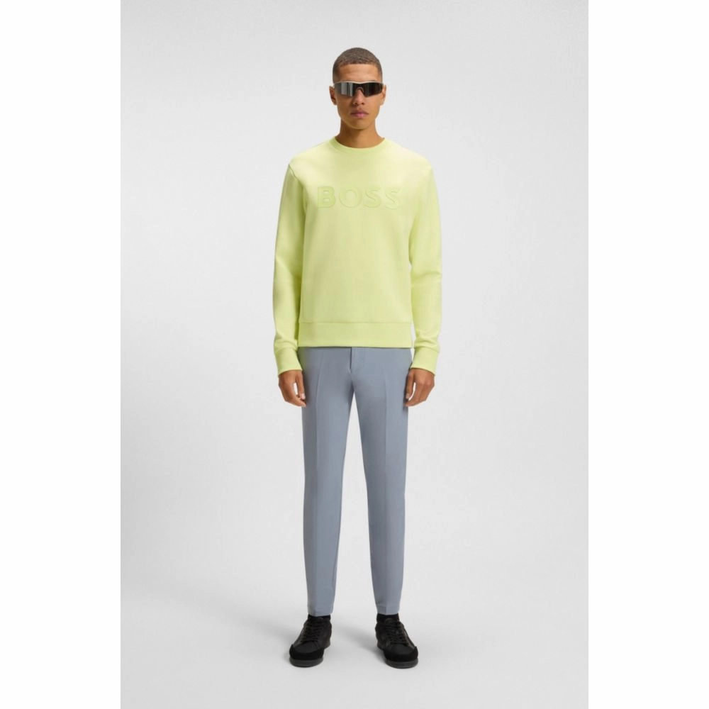 Stretch-cotton sweatshirt with sandwich logo