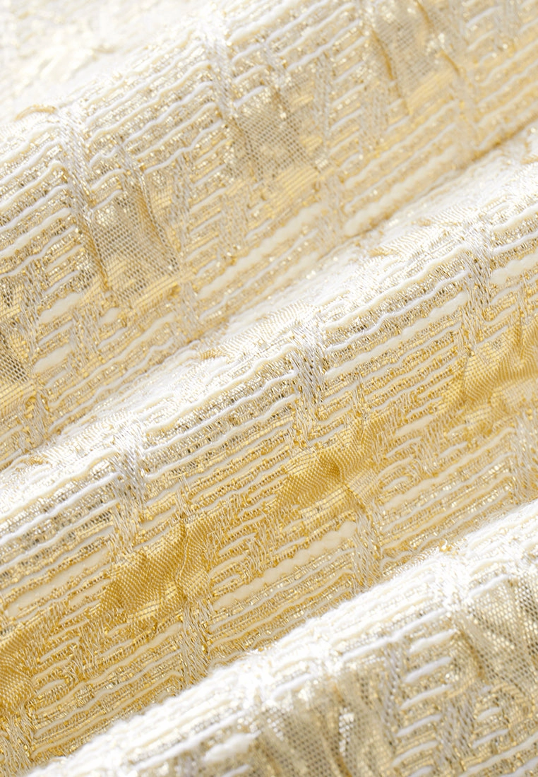 Structured Embossed Jacquard Jacket