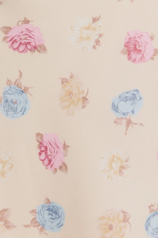 Summer Petal Ruffle Mini Dress