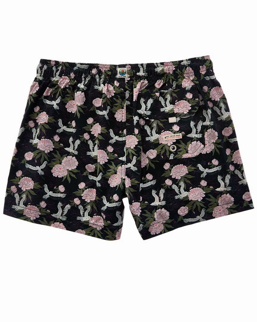 Sunset and Vine Microfiber Woven Printed Swim Trunk