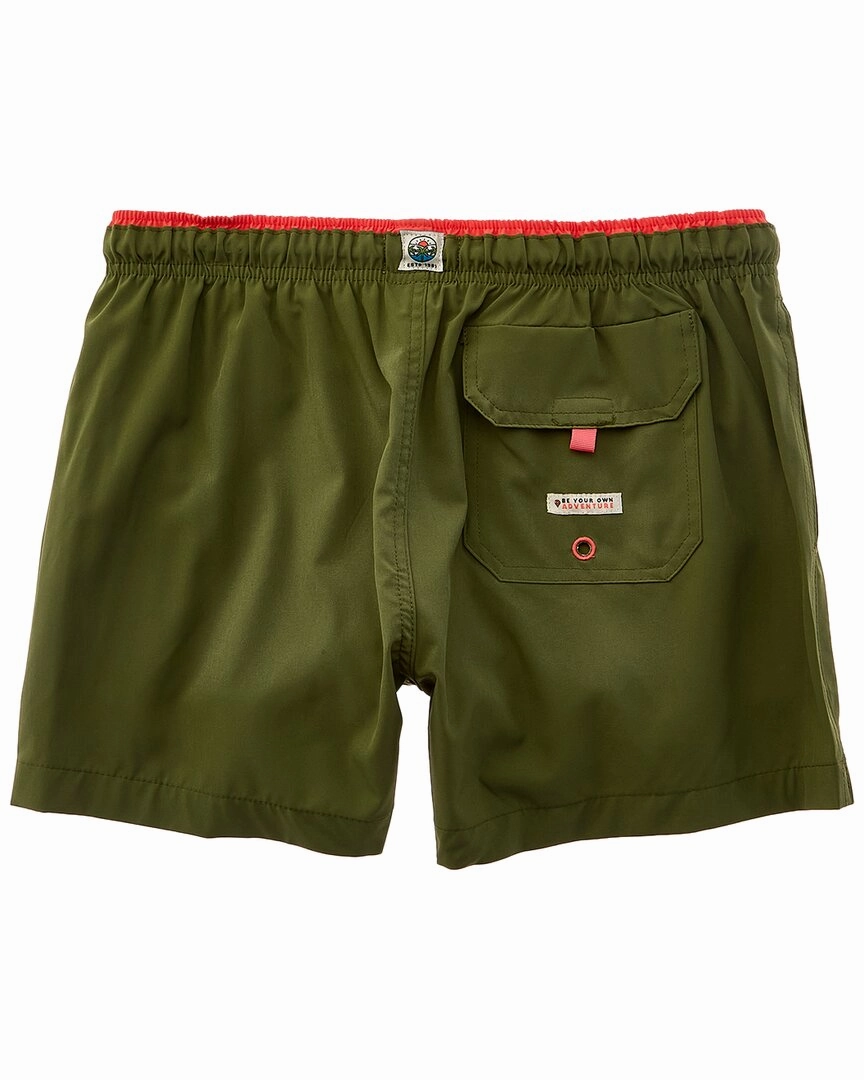 Sunset and Vine Microfiber Woven Solid Swim Trunk