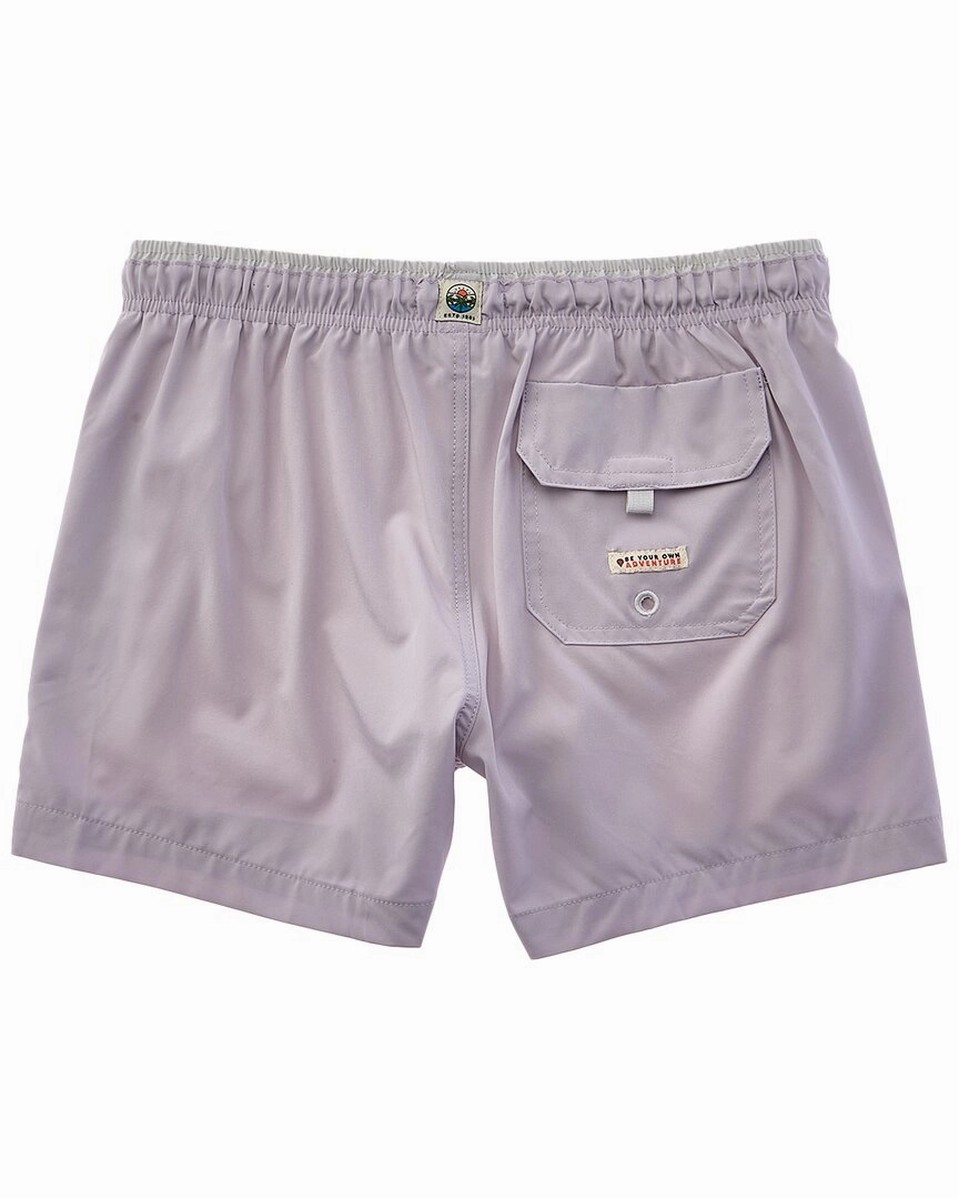 Sunset and Vine Microfiber Woven Solid Swim Trunk