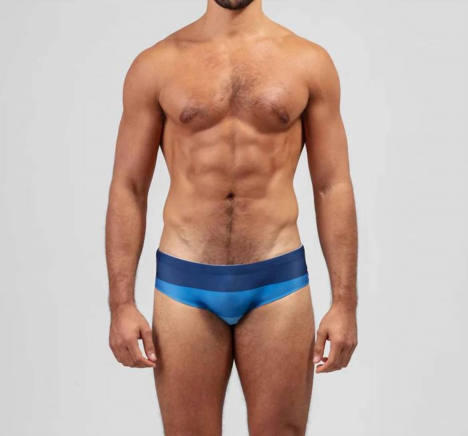 Swim Briefs Big Stripes In Navy