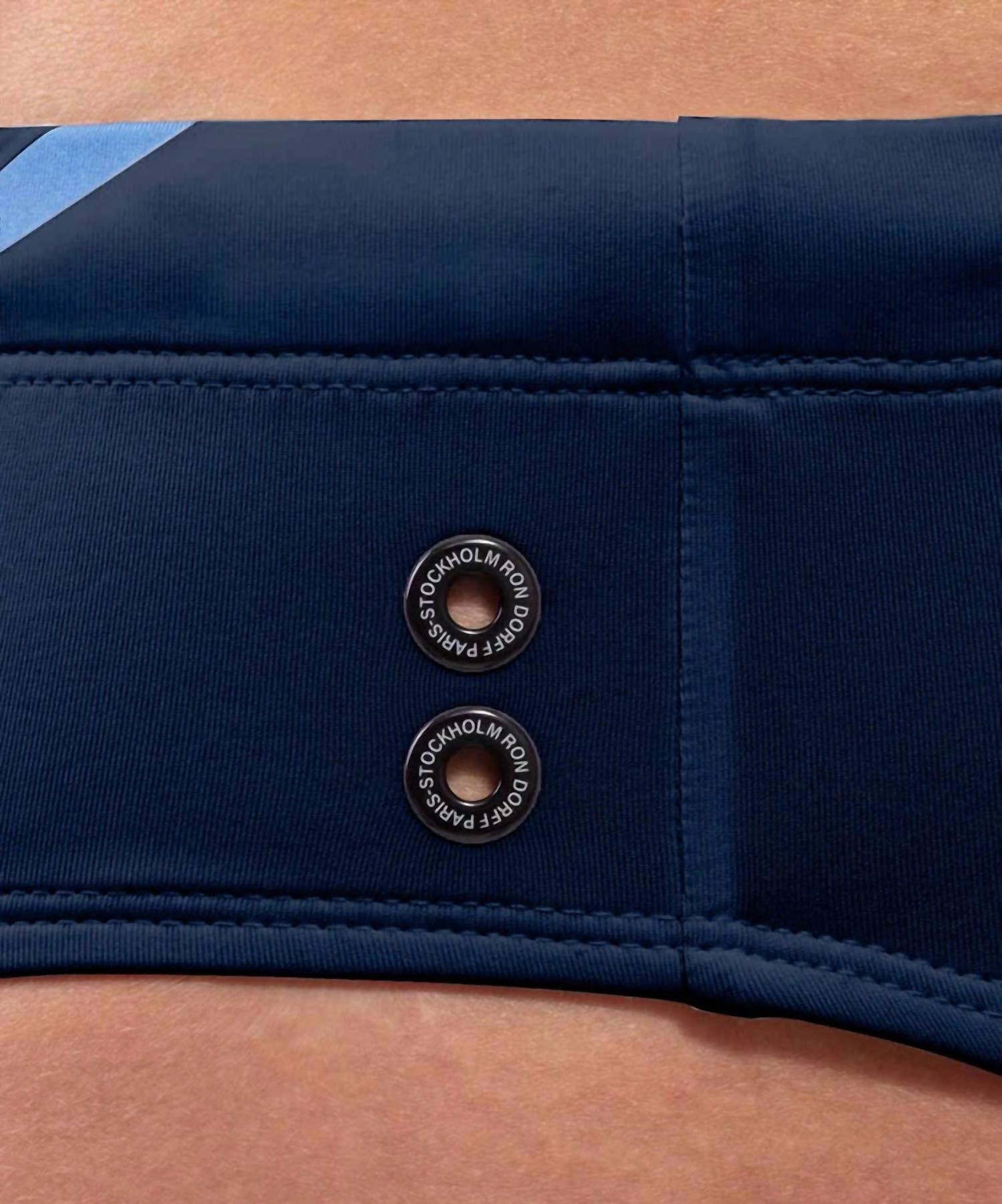 Swim Briefs Diagonal Stripes In Navy