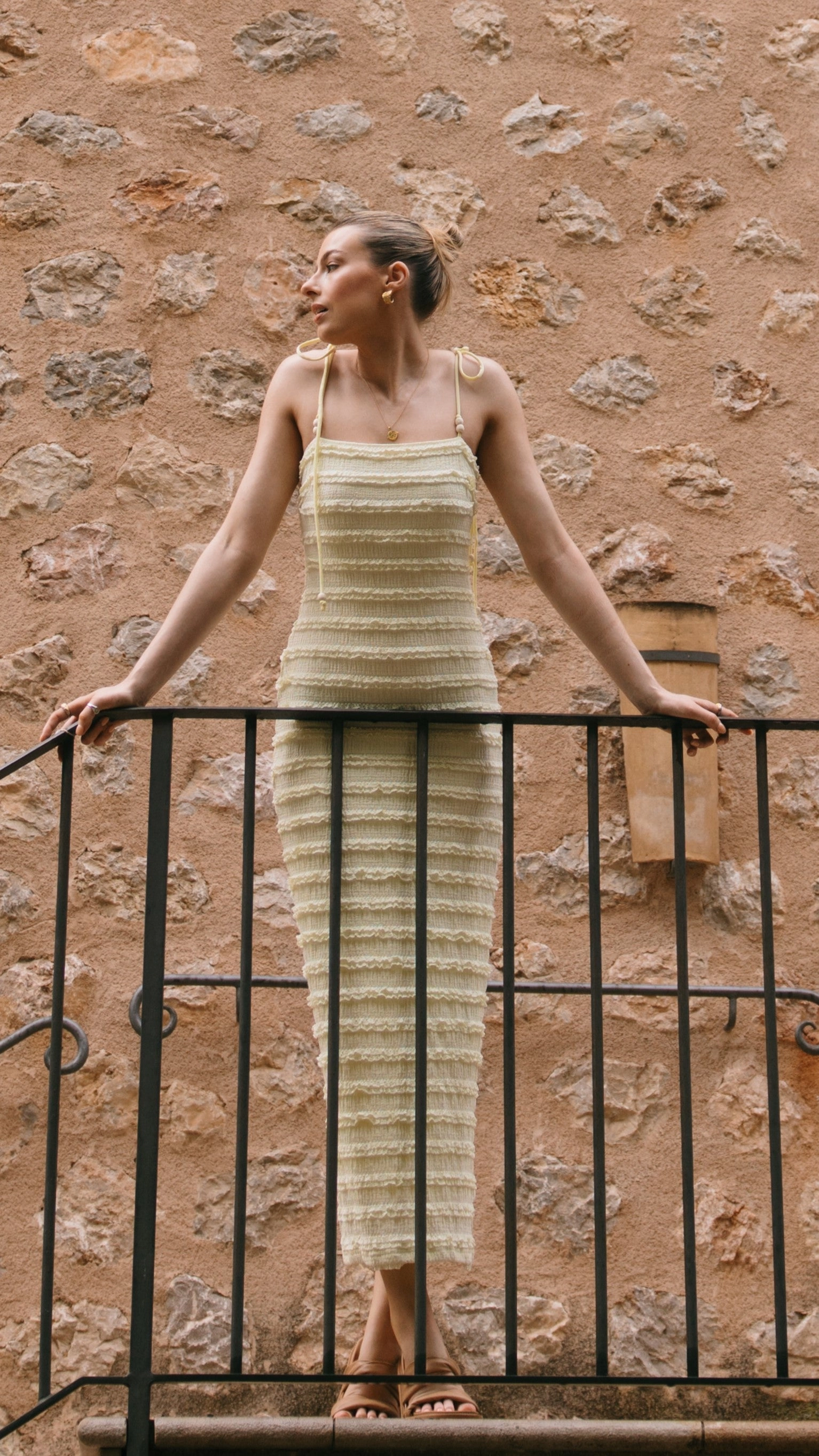 Tadashi Maxi Dress - Yellow