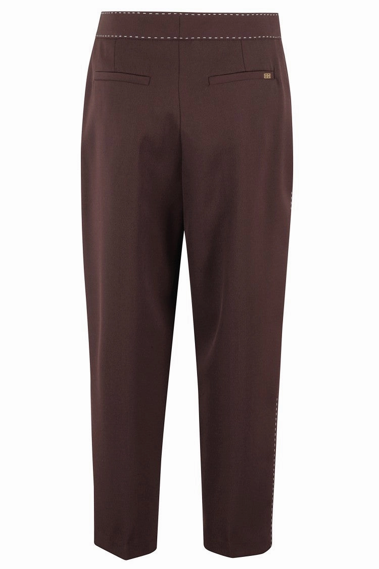 Tailored Pants With Contrast Stitching