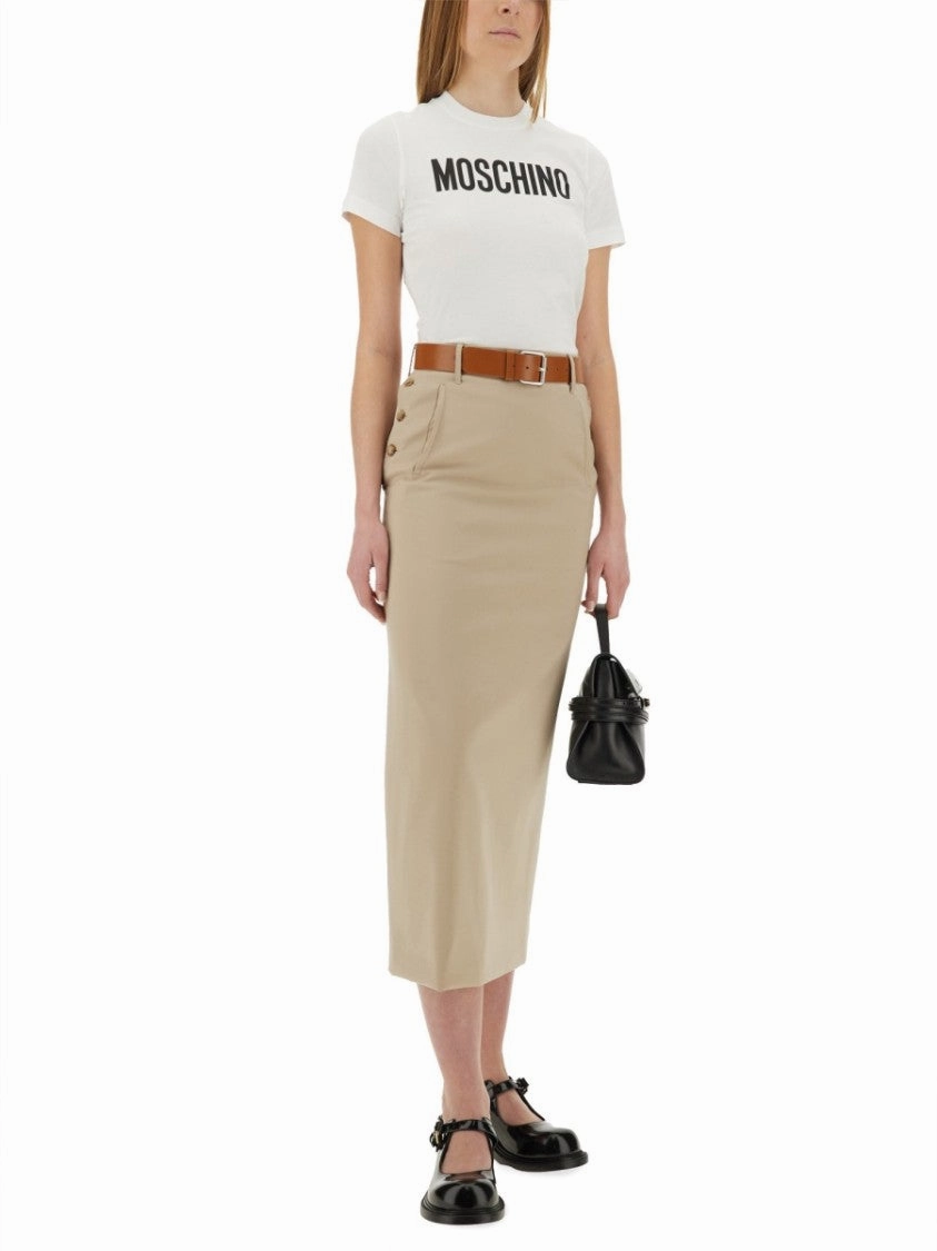 Tailored Twist" Long Skirt