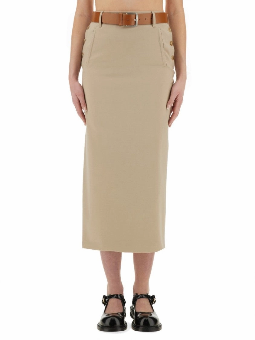 Tailored Twist" Long Skirt