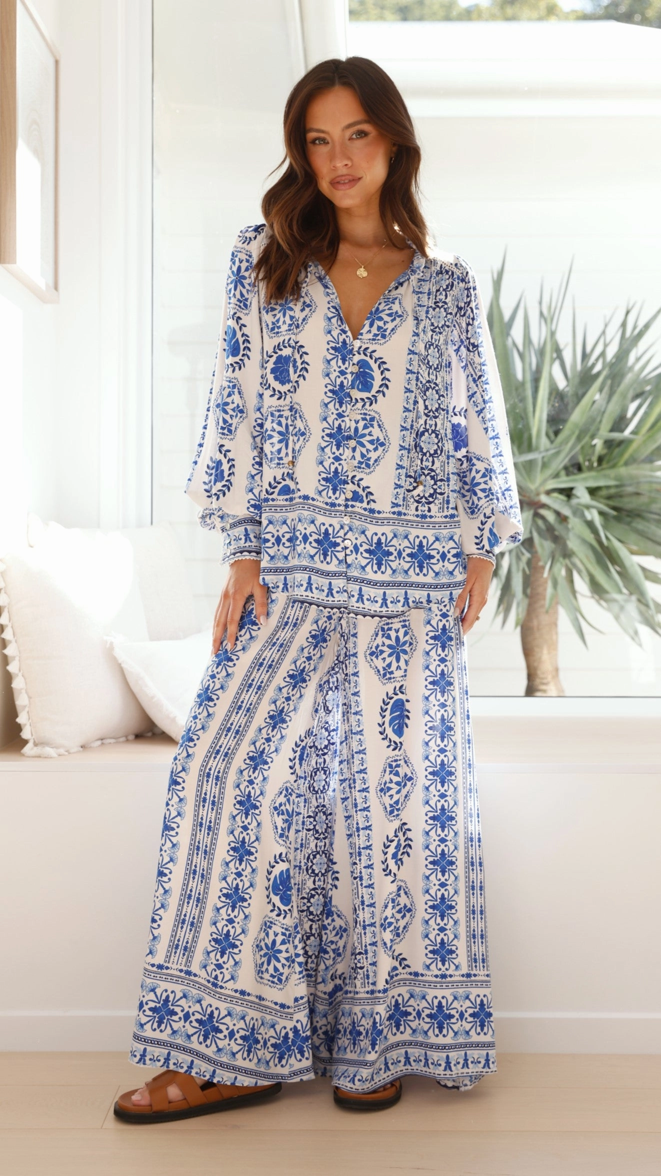 Taimo Top - Blue Print