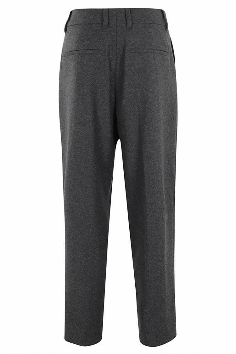Tapered Flannel Trousers