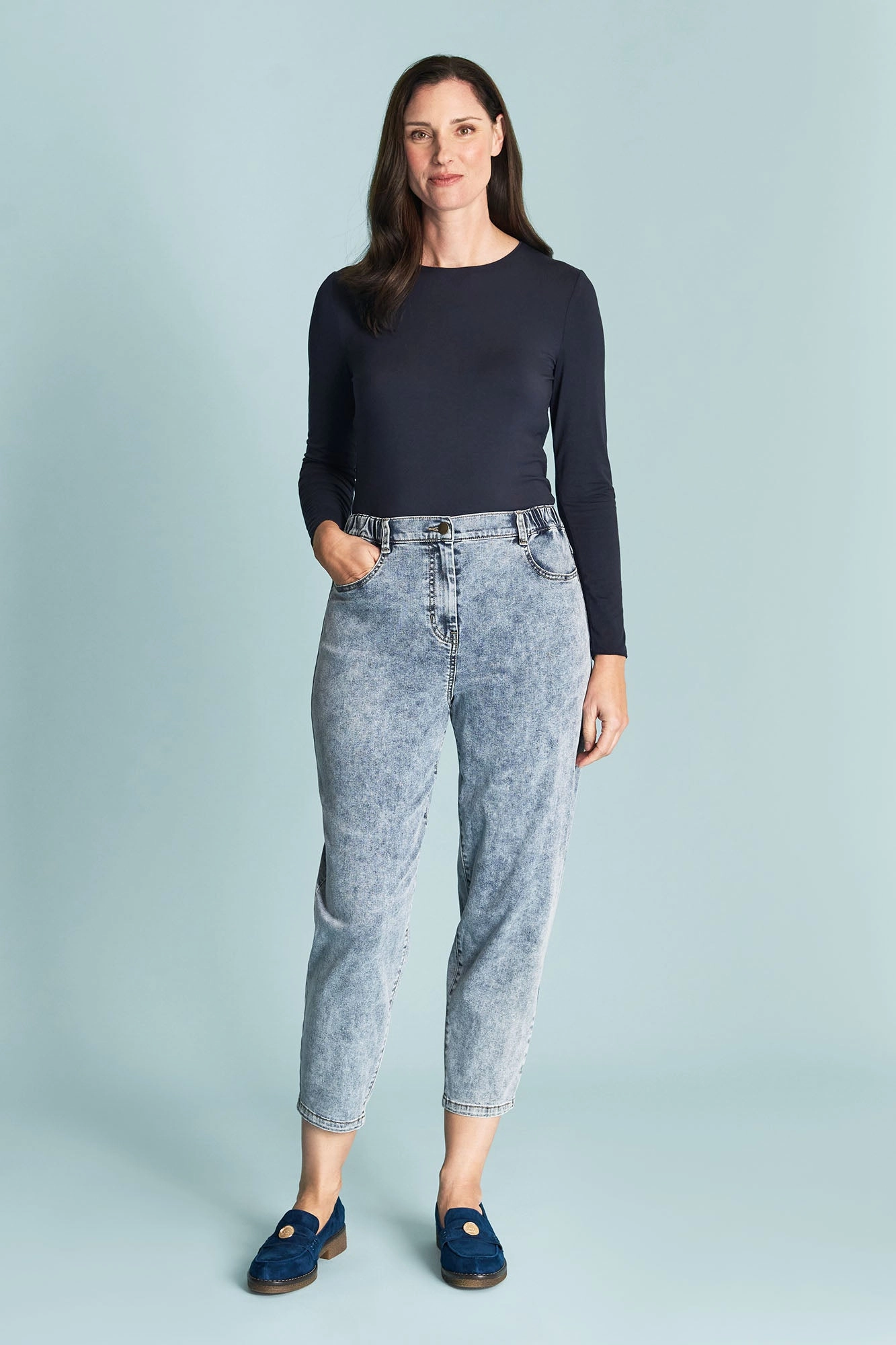 Tapered Leg Jean - Vintage Wash