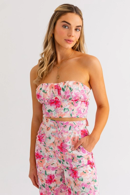 Tea Party in the Garden Crop Top - Large