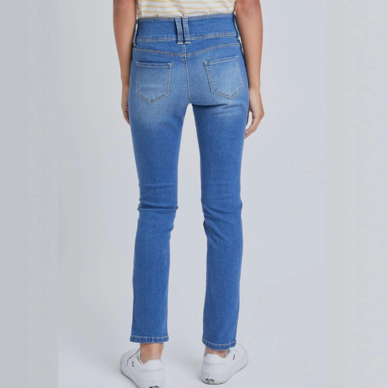 Teens Rips Tatters Skinny Jeans In Light Wash Denim