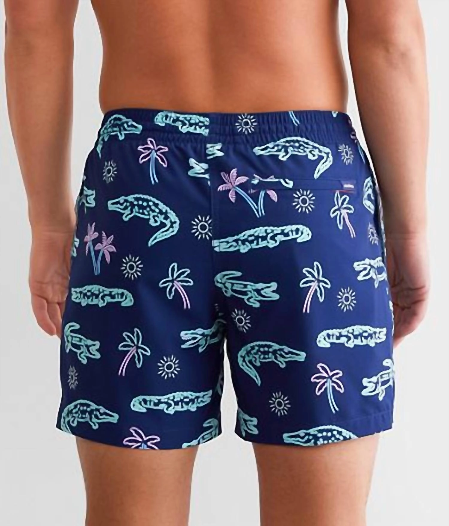 The Neon Glades 7" Swim Trunk In Navy