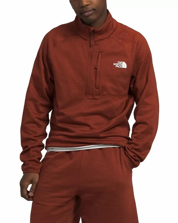 The North Face Canyonlands Men's Brandy Brown Heather Half Zip Jacket SGN576