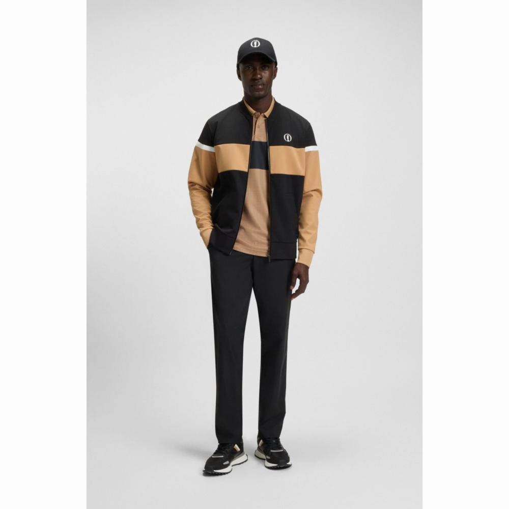 The Open jersey jacket with color-blocking