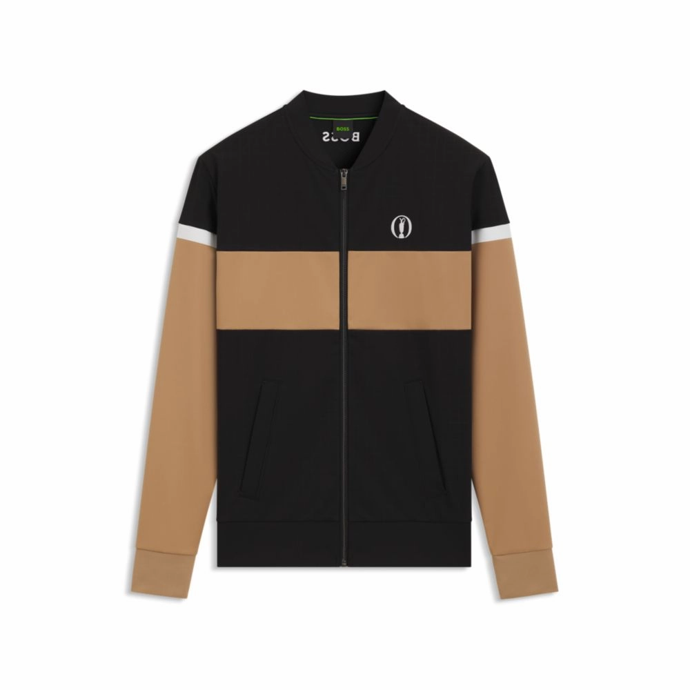 The Open jersey jacket with color-blocking