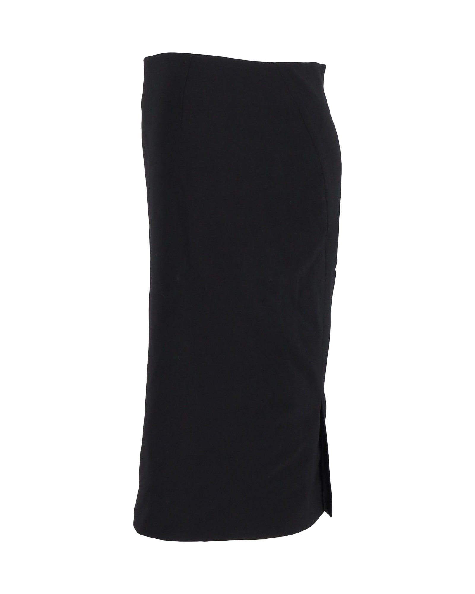 Theory Pencil Skirt in Black Cotton