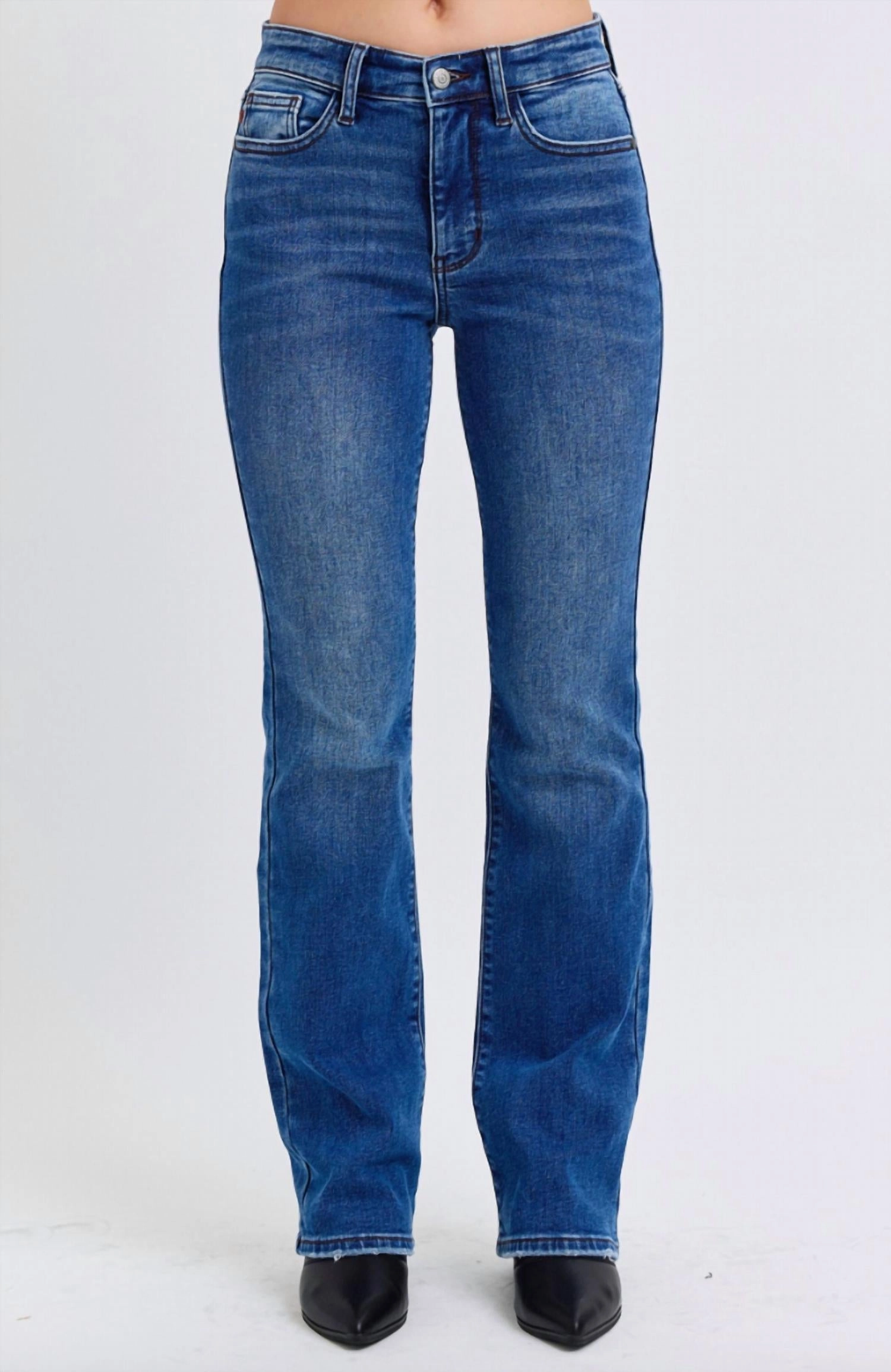 Thermal Bootcut Jean In Dark Wash